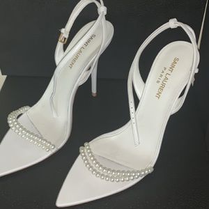 Saint Laurent Luna Pearl Sandals